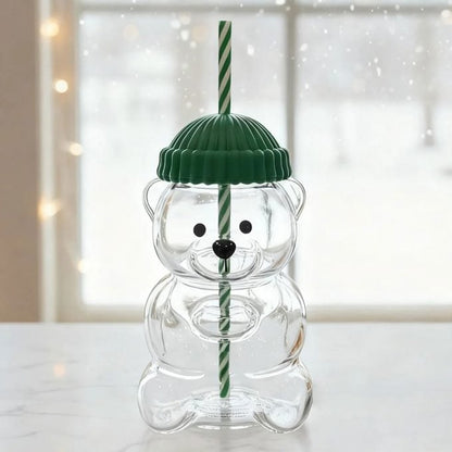 Iced Coffee Cup with Straw & Lid